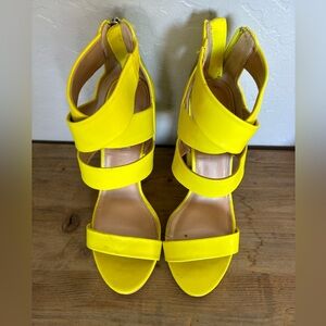 Steve Madden Neon Yellow Heels
